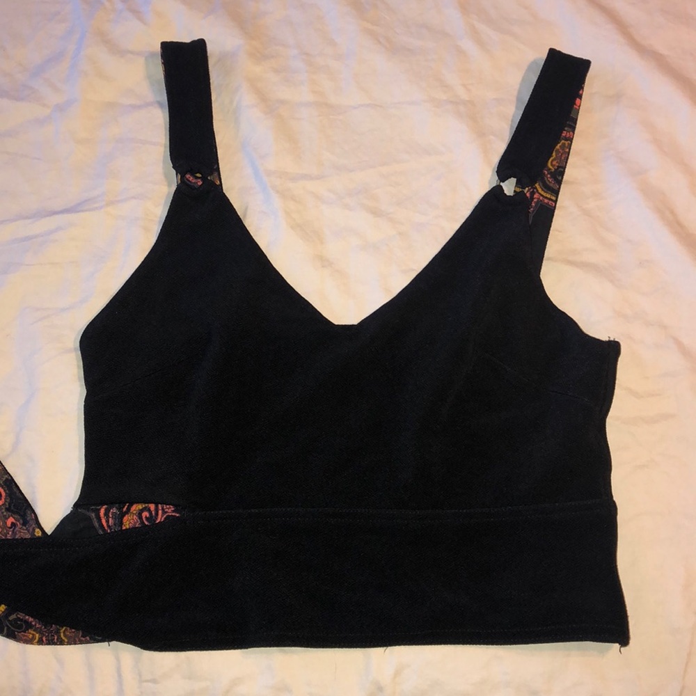 Free people tie black tank
